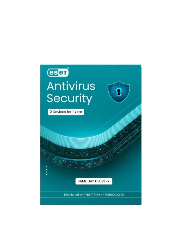 ESET Antivirus Security | 2 Devices for 1 Year | Digital License